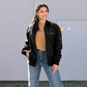 Stay Weird- Premium Recycled Bomber Jacket